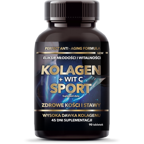 KOLAGEN TABLETKI + WIT C SPORT 90 TABLETEK