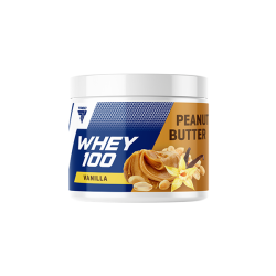 Masło orzechowe waniliowe PEANUT BUTTER WHEY 100 VANILLA 550  Gram